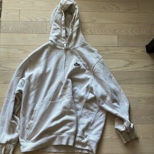White Nike blank hoodie